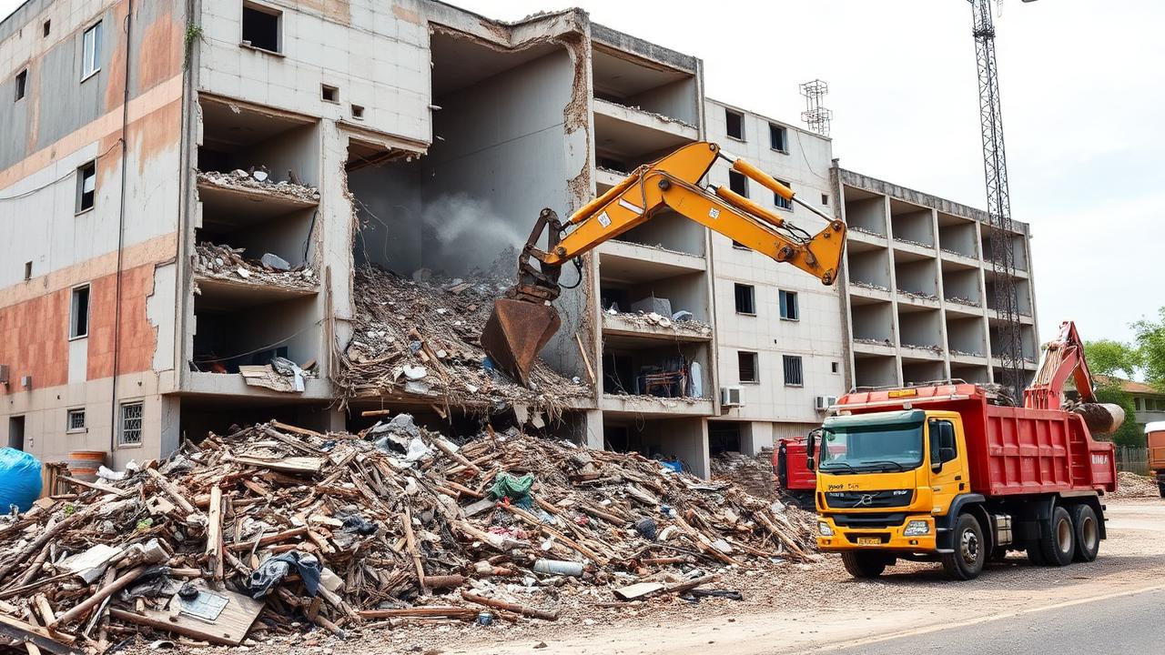 Épületbontás sittszállítás