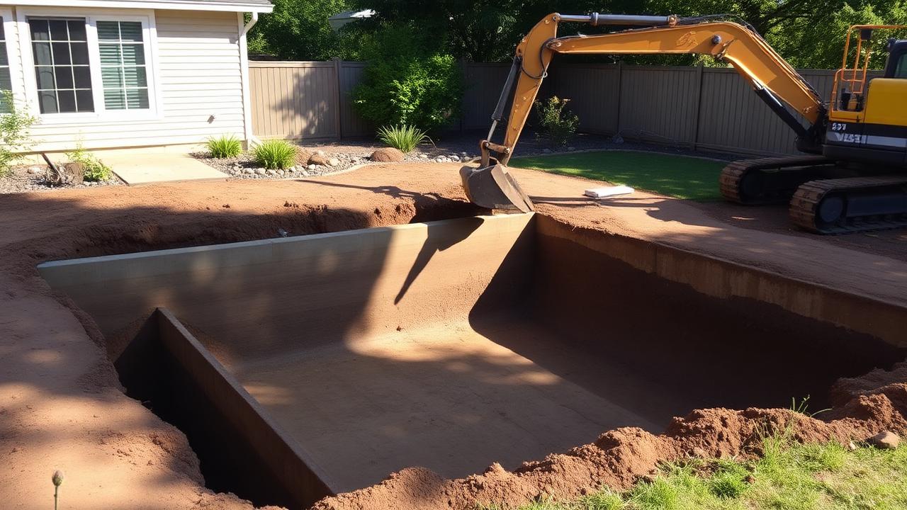 Medencealap kialakítás